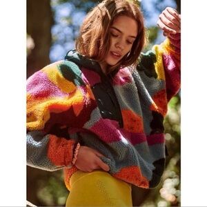 Free People Movement Rocky Ridge Printed Fleece | Trailblazer Combo | Large